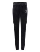 Diamante Velour Legging Bottoms Leggings Black Juicy Couture