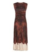 Cmsabina-Dress Maksimekko Juhlamekko Brown Copenhagen Muse