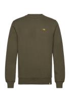 Crewneck Tops Sweat-shirts & Hoodies Sweat-shirts Khaki Green Revoluti...