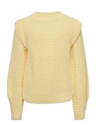 Koglexine L/S Pullover Knt Tops Knitwear Pullovers Yellow Kids Only