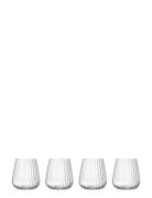 Vandglas Optica 4 Stk. Home Tableware Glass Drinking Glass Nude Luigi ...