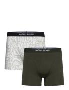 Premium Cotton Stretch Boxer 2P Bokserit Khaki Green Björn Borg