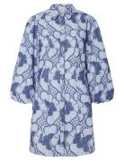 Yassabbie 7/8 Shirt Dress S. - Ex Lyhyt Mekko Blue YAS