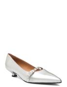 Arian Shoes Heels Pumps Classic Silver Pavement