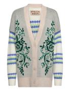 Jaquard And Knitted Cardigan Tops Knitwear Cardigans Multi/patterned S...