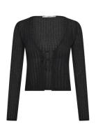 Knitted Cardigan With Bows Tops Knitwear Cardigans Black Mango