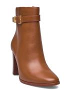 Bailey Burnished Leather Bootie Shoes Boots Ankle Boots Ankle Boots Wi...