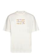 Haider Lucky T-Shirt Gots Tops T-shirts Short-sleeved Cream Wood Wood