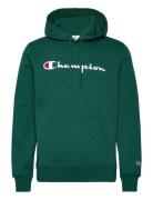 Hooded Sweatshirt Tops Sweat-shirts & Hoodies Hoodies Green Champion