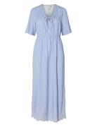 Yaspama 2/4 Long Dress S. Maksimekko Juhlamekko Blue YAS