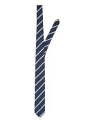 Slhlane Stripe Tie Noos Solmio Kravatti Navy Selected Homme