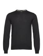 Botto-L Tops Knitwear Round Necks Black BOSS