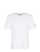 B.intl Outline T-Shirt Tops T-shirts Short-sleeved White Barbour