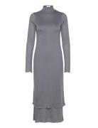 Layered Frill Dress Maksimekko Juhlamekko Grey Filippa K