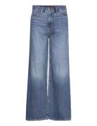 Stella A Line Bottoms Trousers Wide Leg Blue Lee Jeans