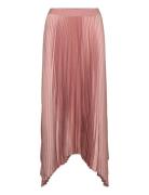 Irregular Pleated Skirt Polvipituinen Hame Pink Mango