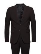 Plain Mens Suit - Normal Lenght Puku Black Lindbergh