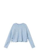 Nkflinnea Ls Loose Short Knit Tops Knitwear Pullovers Blue Name It