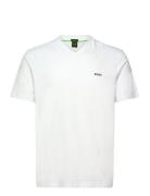 Tee V Sport T-shirts Short-sleeved White BOSS