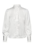 Yasfrilla Ls Top S. Noos Tops Blouses Long-sleeved White YAS