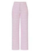 Pclaya Mw Wide Pants D2D Pyjamahousut Olohousut Pink Pieces