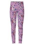 Nkfvivian Aop Legging Bottoms Leggings Purple Name It