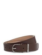 Must Metal Rnd Buckle 2.5 Vyö Brown Calvin Klein