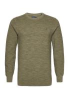 D2. Sunfaded C-Neck Tops Knitwear Round Necks Green GANT