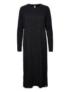 Ls Nightdress Aop Jersey Yöpaita Black Lindex