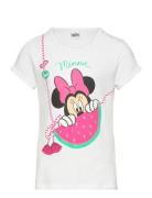 Tshirt Tops T-shirts Short-sleeved White Minnie Mouse