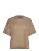 Mmkit Ss Tee Tops T-shirts & Tops Short-sleeved Brown MOS MOSH