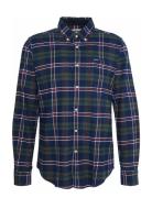 Barbour Ronan Tf Check Tops Shirts Casual Navy Barbour