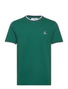 S/S Tipped Ringer Te Tops T-shirts Short-sleeved Green Original Pengui...