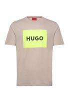 Dulive222 Designers T-shirts Short-sleeved Beige HUGO