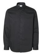 Slhslim-Performance Shirt Ls Noos Tops Shirts Business Black Selected ...