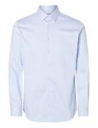 Slhslim-Performance Shirt Ls Noos Tops Shirts Business Blue Selected H...