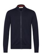 Knitted Bomber Jacket Bombertakki Takki Navy Tom Tailor