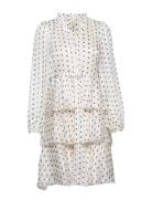 Yascruella Dress - Show Polvipituinen Mekko Cream YAS