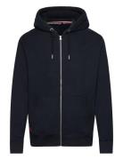 Essential Logo Zip Hoodie Tops Sweat-shirts & Hoodies Hoodies Navy Sup...