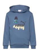 Puma X Trolls Hoodie Tr Tops Sweat-shirts & Hoodies Hoodies Blue PUMA