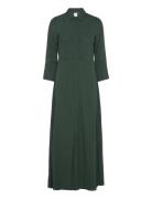 Yassavanna Long Shirt Dress S. Maksimekko Juhlamekko Green YAS