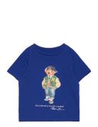 26/1 Jersey-Ss Cn-Kn-Tsh Tops T-shirts Short-sleeved Blue Ralph Lauren...