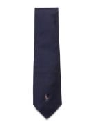 Polo Pony Silk Repp Tie Solmio Kravatti Navy Polo Ralph Lauren