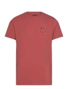 Patrick Organic Tee Tops T-shirts Short-sleeved Red Clean Cut Copenhag...