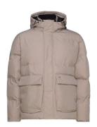 Baker Short Puffa Vuorillinen Takki Topattu Takki Beige Clean Cut Cope...