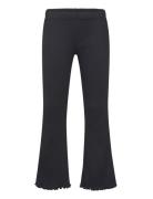 Leggings Flare Rib Solid Bottoms Leggings Black Lindex