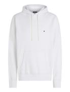 Essential Fleece Hoody Tops Sweat-shirts & Hoodies Hoodies White Tommy...