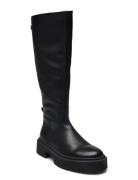 Galina Boots Korkeavartiset Saapikkaat Black Steve Madden