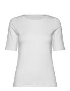 Women Bamboo S/S T-Shirt Slim Fit Toppi White URBAN QUEST