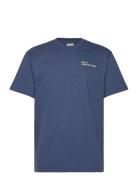 Halo Cold Shore T-Shirt Tops T-shirts Short-sleeved Blue HALO